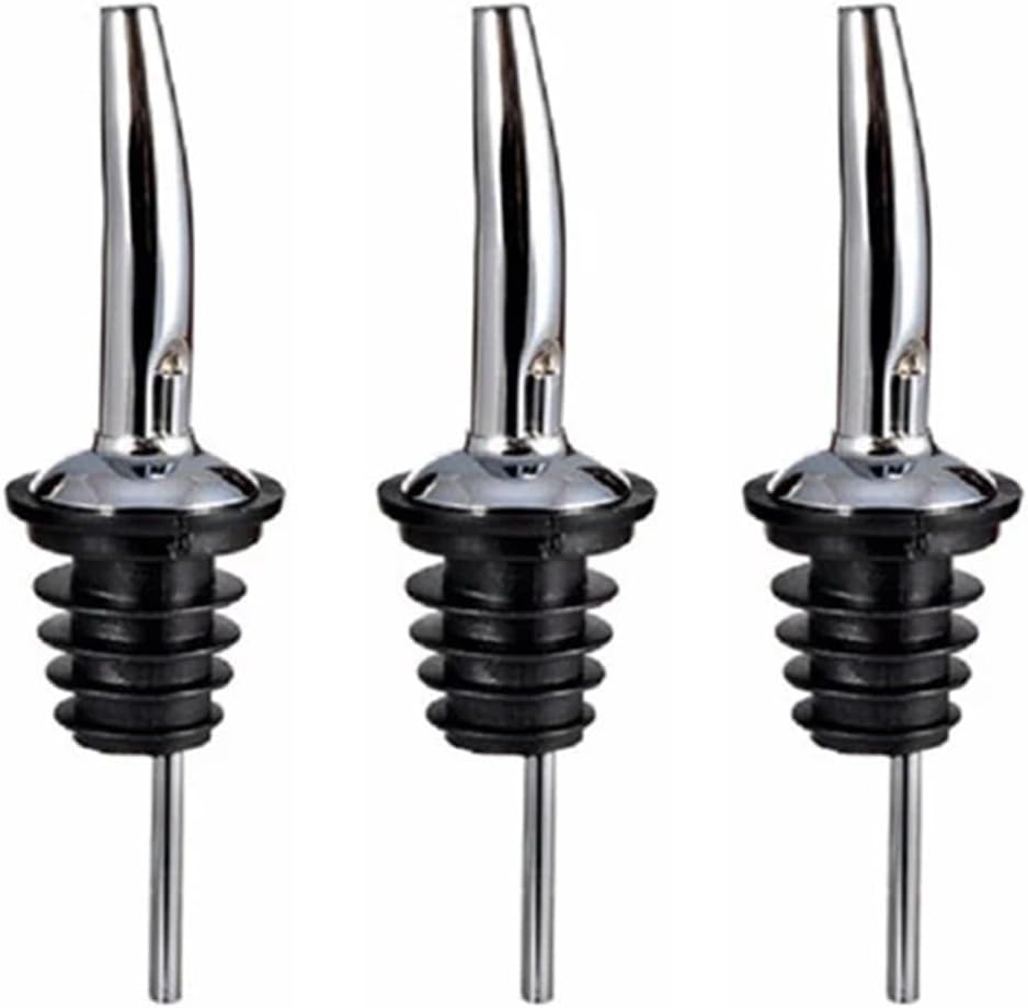 New Stainless Steel Wine Liquor Pourer Wine Bottle Pourer Stopper Oil Bottle Pourer Stopper(B-3pcs)