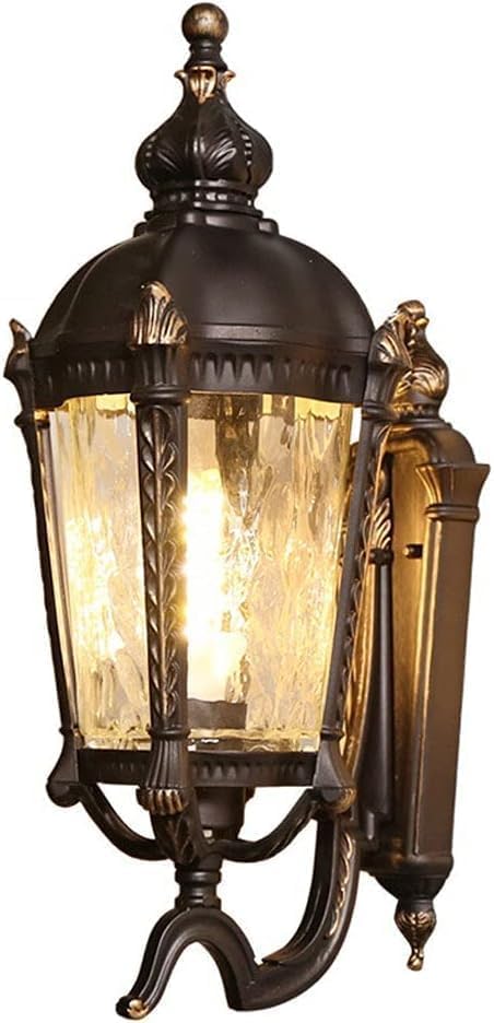 Applique murale extérieur bronze lanterne étanche grande lampe ferme européenne