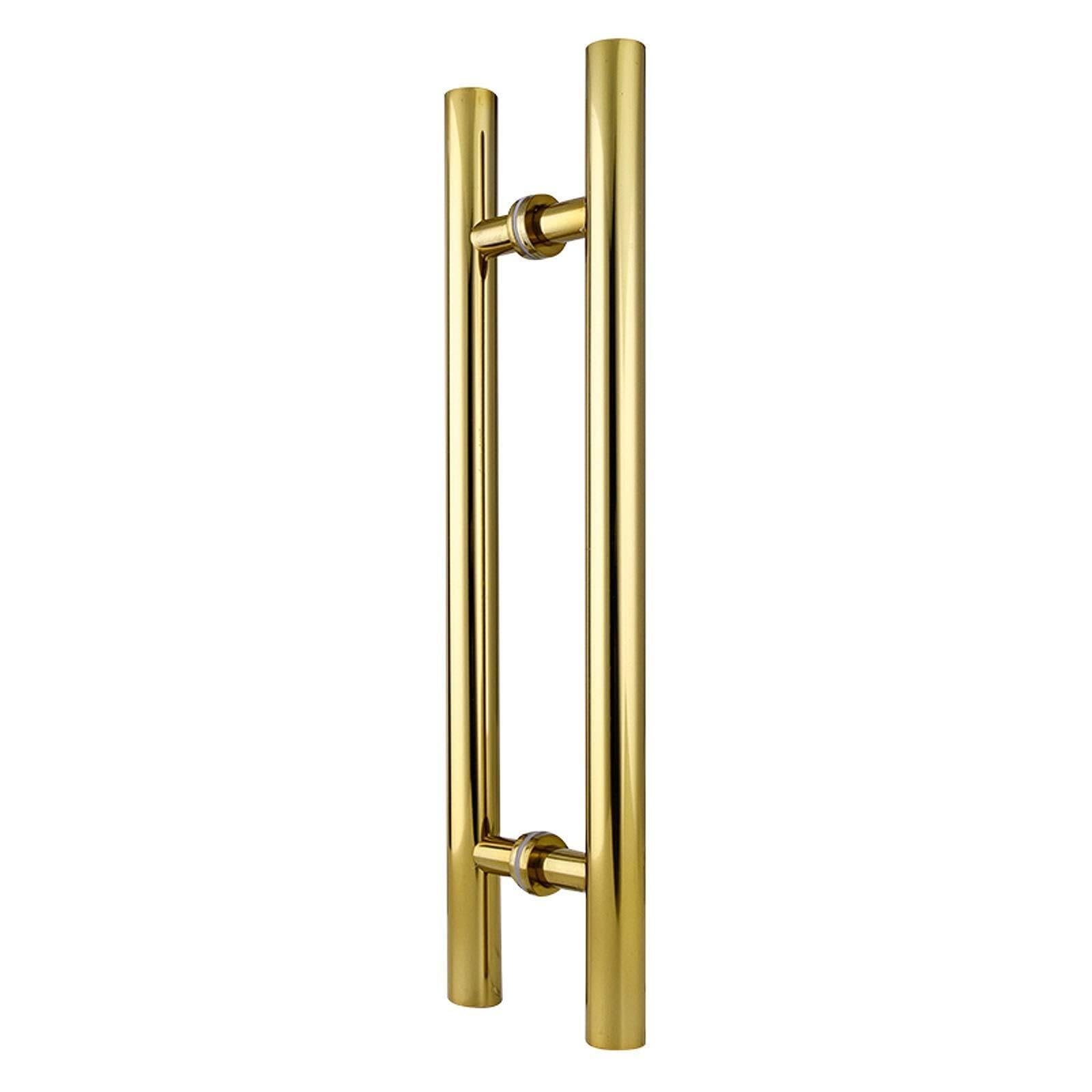 Tirador de puerta de acero inoxidable pesado, puerta de madera dorada, puerta de cristal, manija de puerta corredera para el hogar, tienda, garaje, oficina, diámetro del tubo: 36 mm, 5 tamaños (500 x