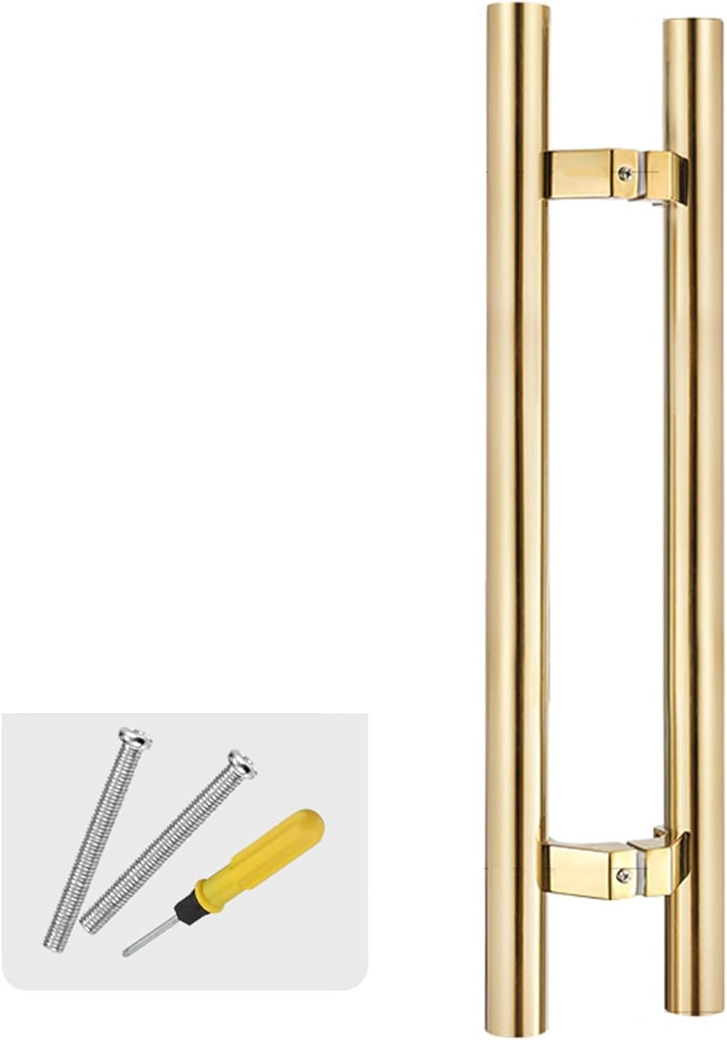 DFGHNBVC Stylish Pink Stainless Steel H Shape Sliding Barn Door Handle 120Cm/47Inch 80Cm Exterior Push/Pull Bar With Fittings,Pink-120Cm/47Inch-80Cm