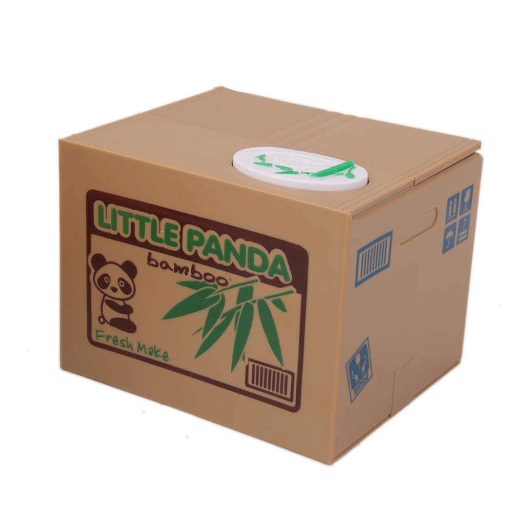 salvadanaio, Salvadanaio Panda for Bambini Anticaduta con Batteria Musicale Contenitore for Soldi Serbatoio salvamonete for