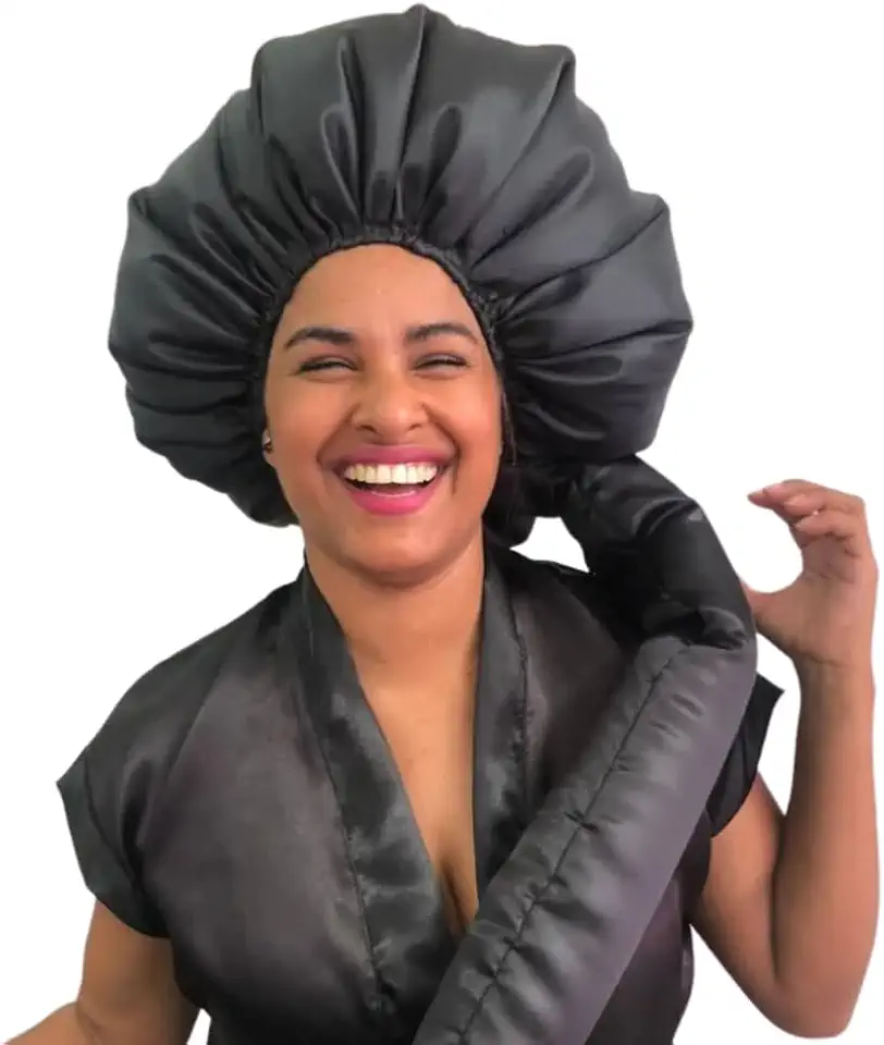Touca Difusora De Cetim Secadora De Seda Anti Frizz