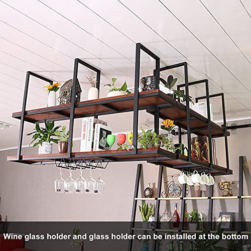 Estante para vino con 2 niveles estilo industrial miniatura 3