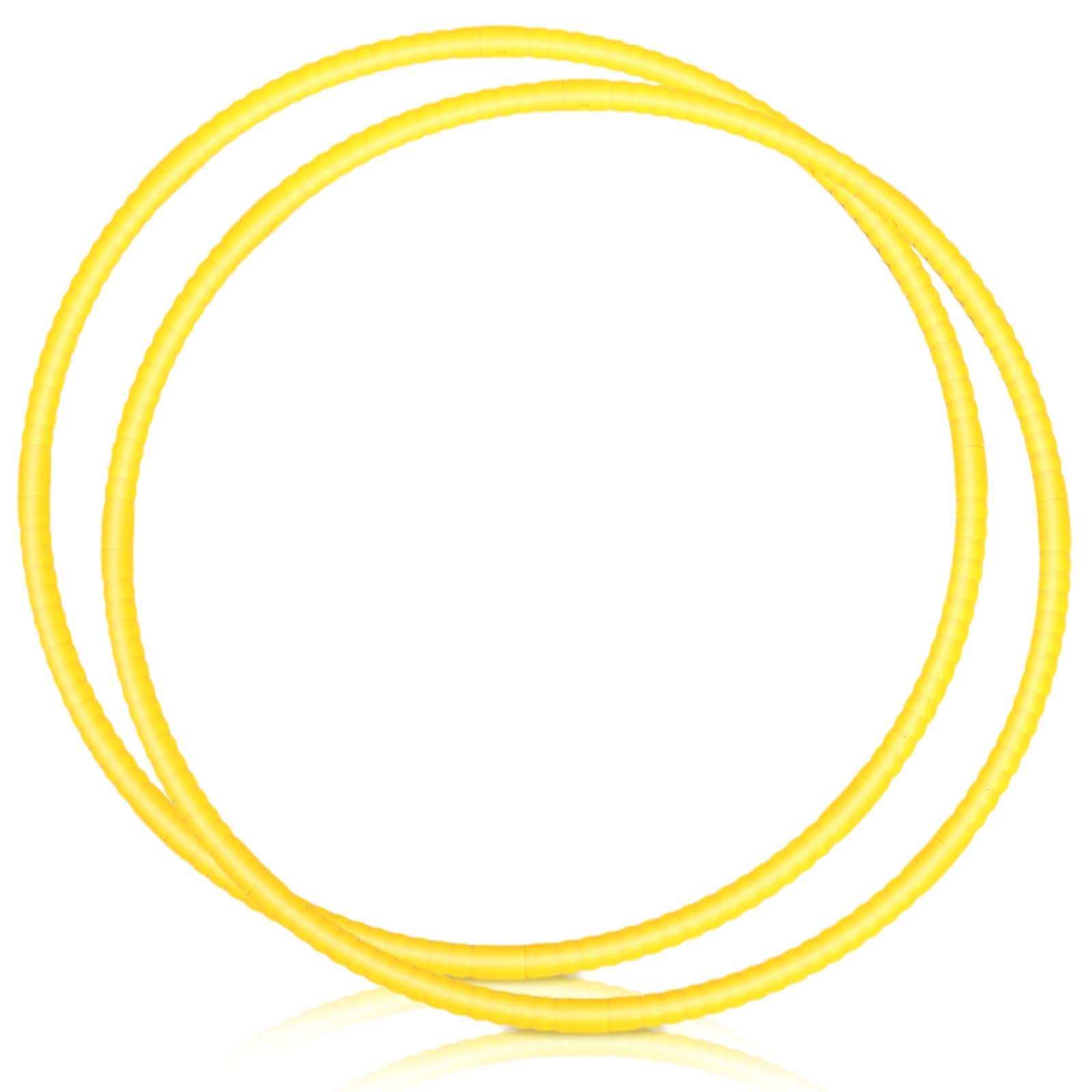 WinnerWhy 2 Pcs Toy Hoop Exercise Hoop Detachable Adjustable Plastic Toy Ring Playground Equipment for School Colored Circles Exercise Ring for Teens