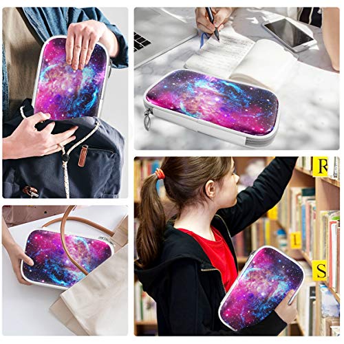 Image of Space Galaxy Starry Night Pencil Bag Case Zipper Pencil Holder Organizer Stationary Pen Bag Cosmetic Makeup Bag Pouch Purse for School Office Supplies