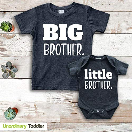 Big Brother Little Brother Shirts Matching Outfits Sibling Gifts Baby Set4