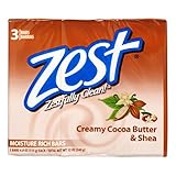 Zest Bath Bars, Cocoa Butter 3x4 Oz
