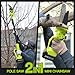VOERJIA 2-in-1 Pole Chainsaw, 6"&8" Cordless Pole Saw, 6.73Ft High Branch Saw with Telescopic Pole, 2*4.0Ah Battery, Auto-Oiler, Tool-Free Adjustment, Brushless Electric Pole Saw Garden Tree Trimming