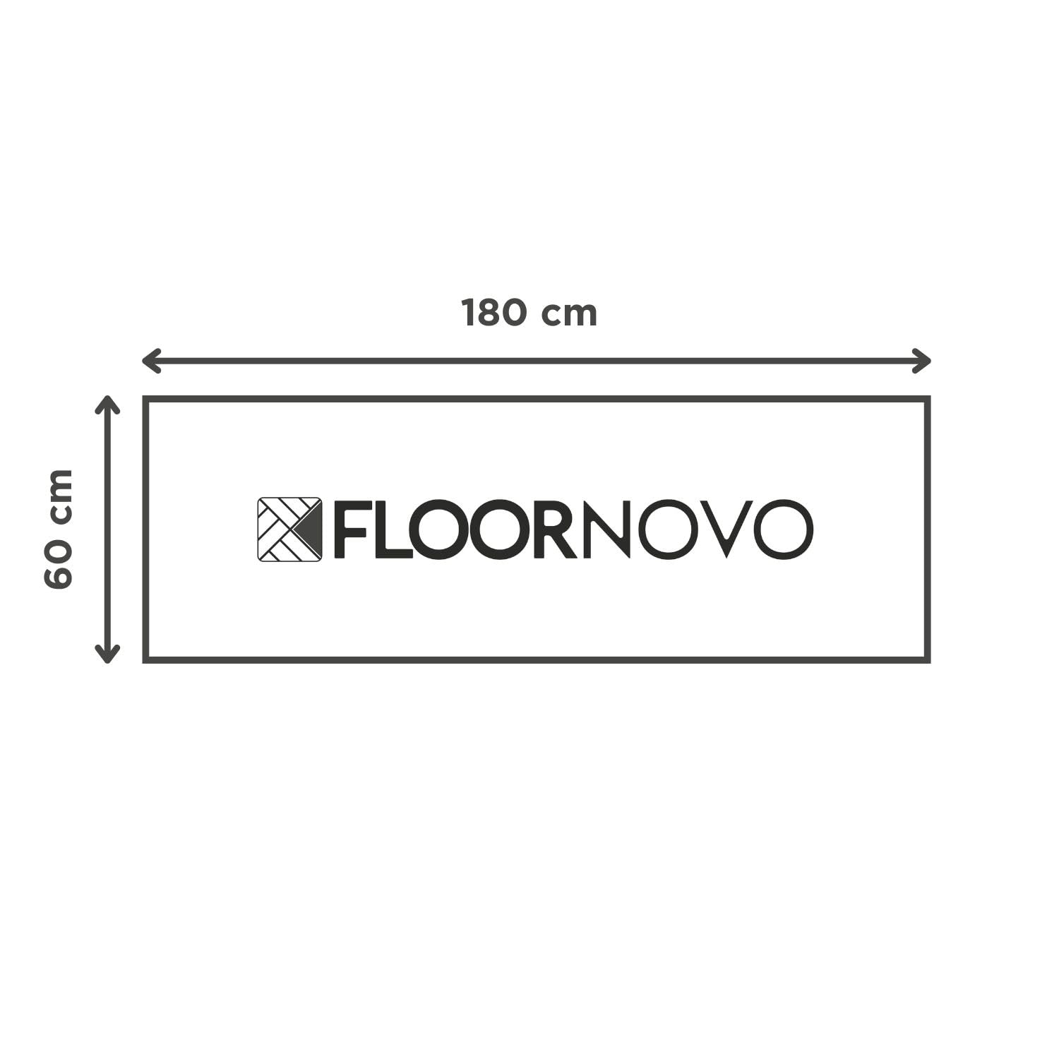 Wycieraczka Trend Design – 180 cm x 60 cm – niebieskie marzenie ogrodowe – zmywalna wycieraczka do wnętrz i na zewnątrz