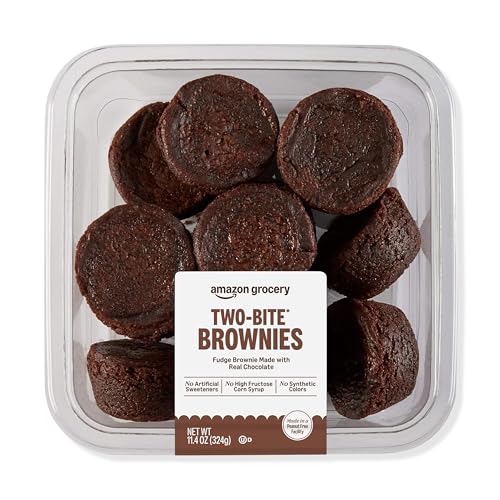 Amazon Grocery, Two Bite Brownies, 11.4 Oz (Previously Grocery, P...
