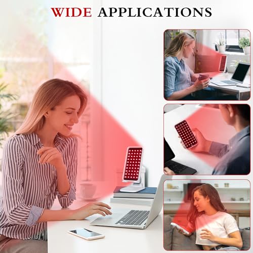 Red Light Therapy, Handheld Red Light Therapy for Face with Adjustable Stand, 660nm & 850nm Infrared Red Light Therapy Device at Home and Office Use - Image 6