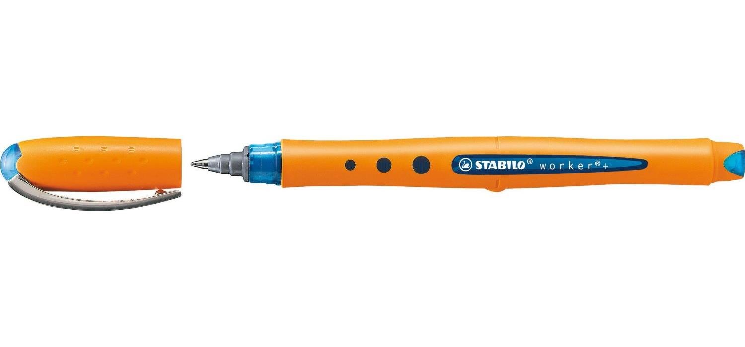 STABILO Bionic Worker Fine Rollerball Pen, Blue, Orange