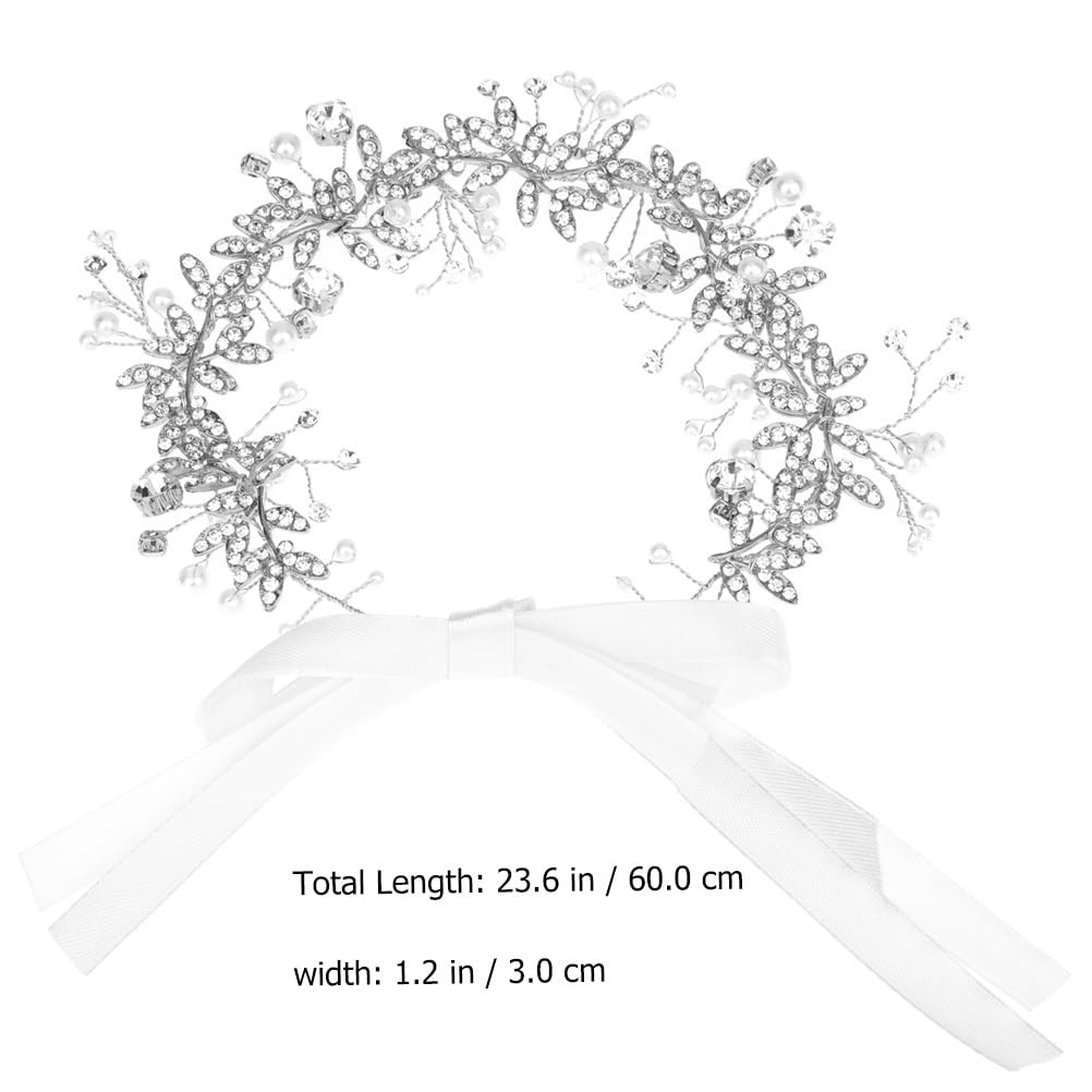 PRETYZOOM Bridal Rhinestone Wedding Dress Belt Sash 23.62 Inch Diamond Applique Waistband for Bridesmaid Formal Occasion Accessories - Image 4