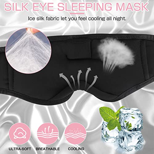 Image of Sleep Mask with Bluetooth Headphones,LC-dolida Sleep Headphones Bluetooth Sleep Mask 3D Sleeping Headphones for Side Sleepers Best Gift and Travel Essential (Classical Pink)