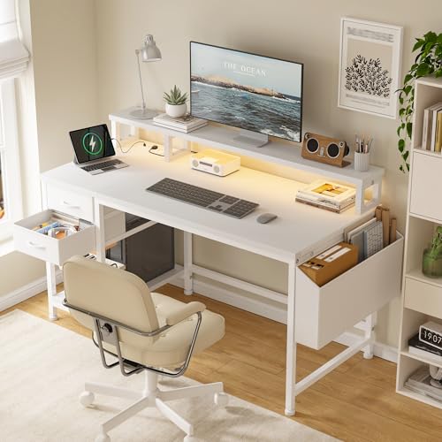 Image of DurayLoly 40 inch Small Gaming Desk with Remote Control RGB Light for Teen Gamer,10m Full-Color Strip with Wireless Remote,20 Dynamic & 20 Lighting Modes, Effortless Control to Level Up Your Gaming Vibe
