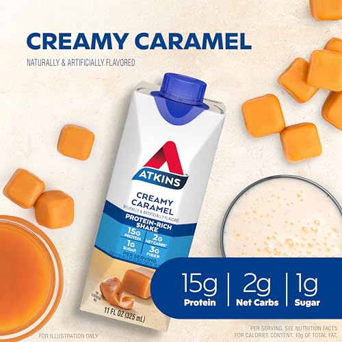 Atkins Vanilla Cream Meal Size Protein Shake 4 unidades miniatura 6
