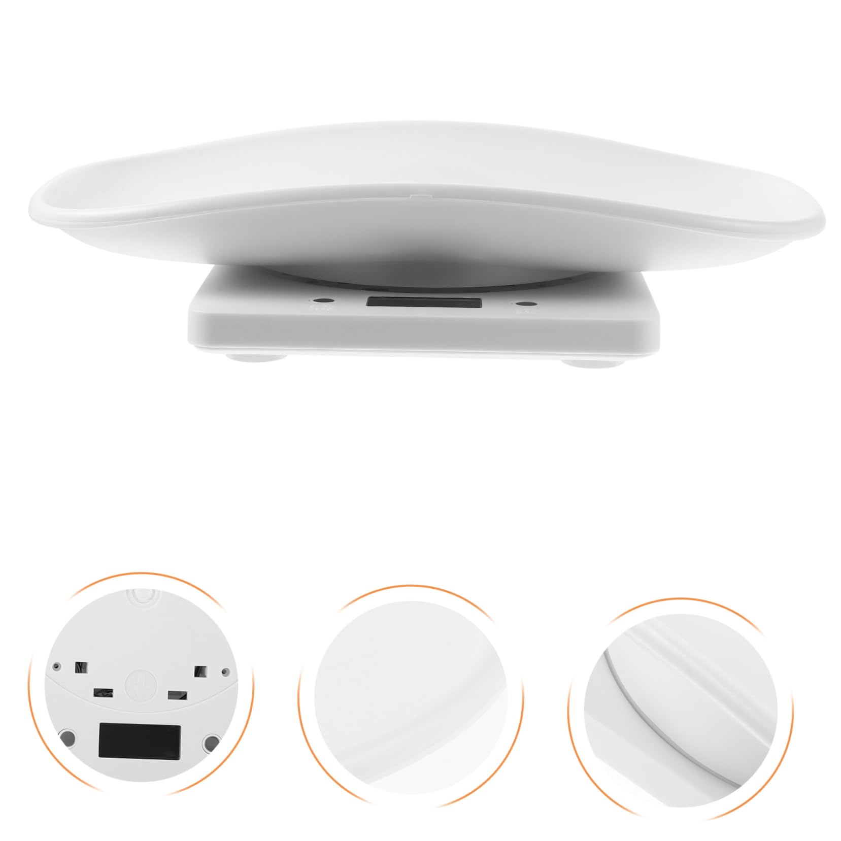 POPETPOP Bilancia Digitale Elettronica per Piccoli Animali Domestici Display LED Luminoso, Vassoio Plastica da 10 kg, Bilancia Elettronica Multiuso per Cuccioli e Gattini Uso Domestico e Veterinario