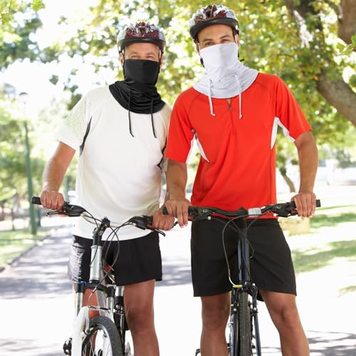 Image of Patelai 6 Pcs Summer Balaclava UV Face Mask Sun Protection Cooling Hood Full Head Face Cover for Women Men Cycling Fishing