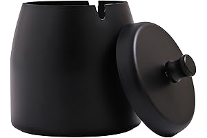 Stainless Steel Cigar Ashtrays with Lid | The Epitome of Durability and Smokeless Enjoyment