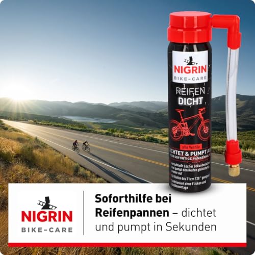 NIGRIN Fahrrad Reifendicht, sofortige Pannenhilfe, geeignet für alle gängingen Ventile, 75 ml – Ansicht 3