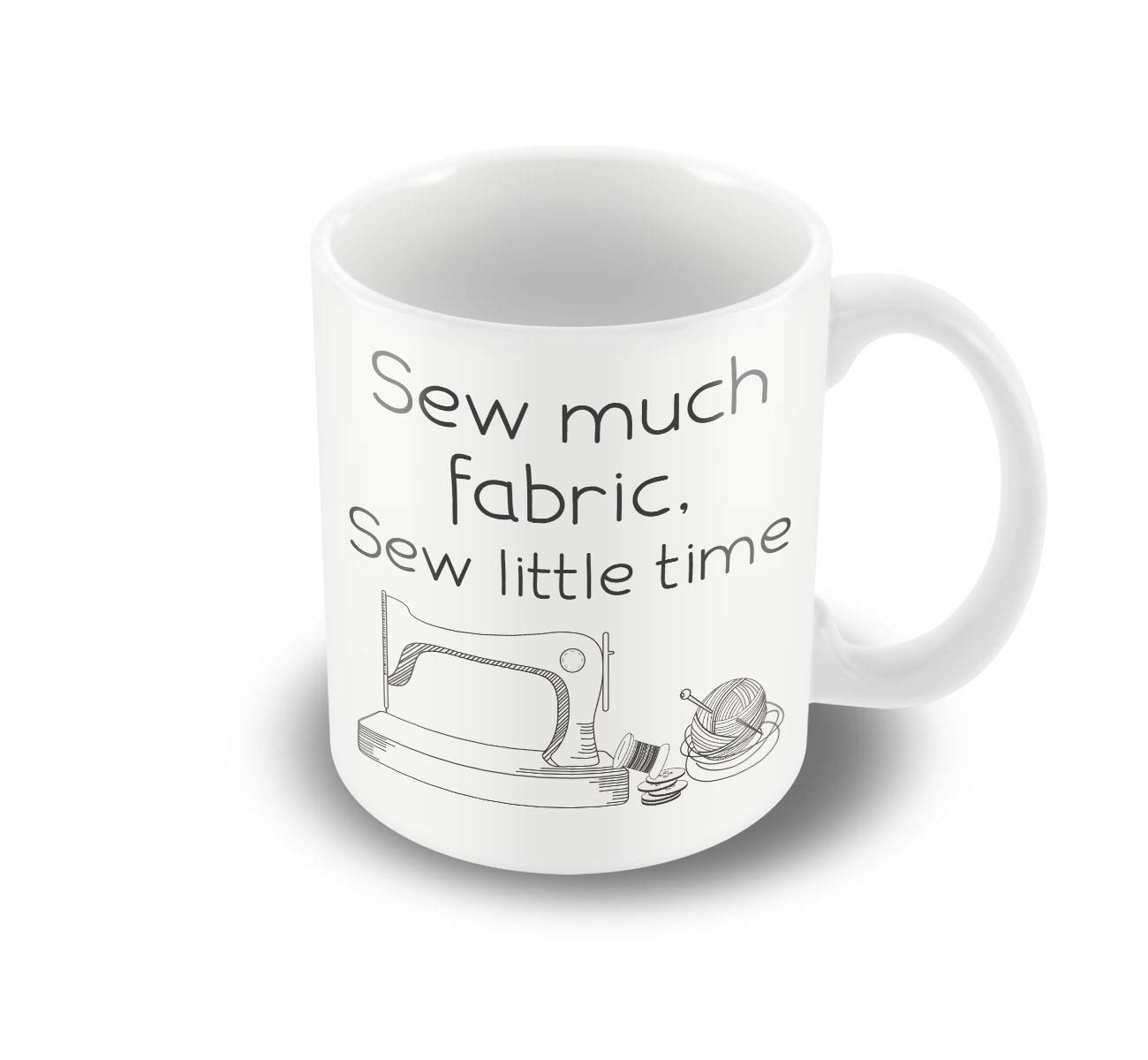 Victorian Printing Company - Sew Much Fabric Sew Little Time - for The Needlework Fan - Mug, Ceramic, 11fl.oz.