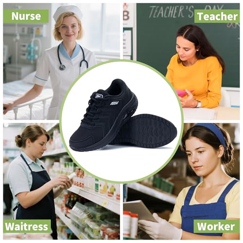 Image of AOV Women Arch Support Walking Shoes Orthotic Sneakers for Plantar Fasciitis Foot and Heel Pain Relief Tennis Shoes