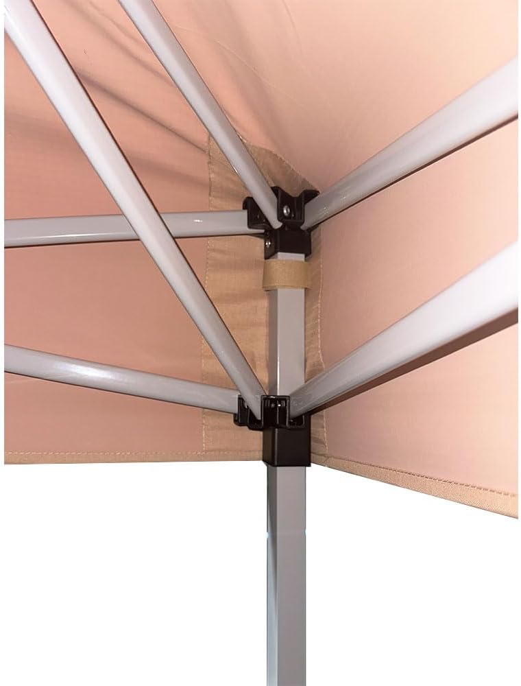 Garden Winds Custom Fit Replacement Canopy Top Cover Compatible with Everbilt and The Crown Shades RM100B, CS-CST1010 10' X 10' Pop Up - Upgraded Performance RIPLOCK 350 Fabric - Beige
