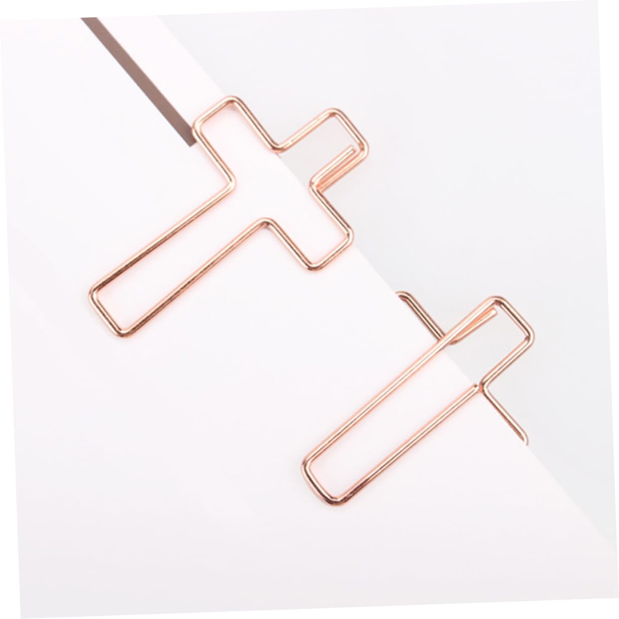 SHINEOFI 10pezzi Graffette Metalliche Croce Fermagli Per Documenti e Lettere Piccole Graffette Uniche Per Ufficio e Domestico