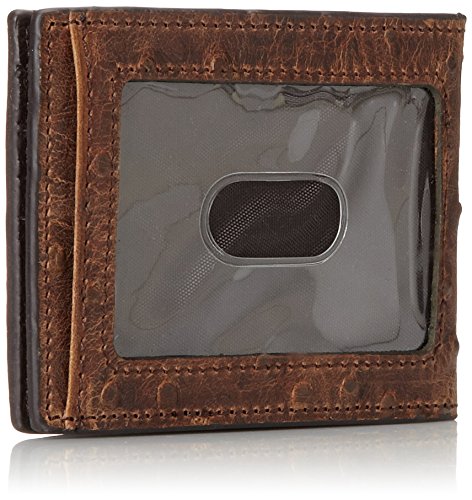 Nocona Men's Double Bifold Money Clip Ostrich2