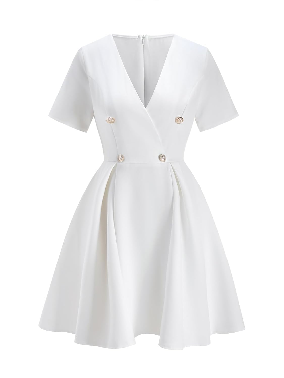 Womens Wrap V Neck Blazer Dress Elegant Double Breasted A Line Mini Work Office Dresses
