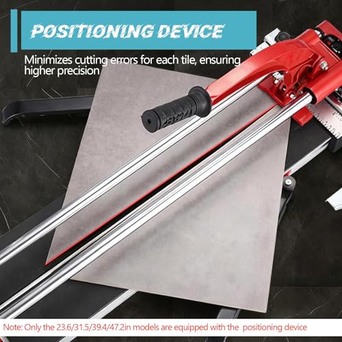 Cortador manual de azulejos, herramienta de doble riel con rueda de carburo de tungsteno para porcelana esmaltada, marco de aleación de aluminio duradero para baldosas de cerámica