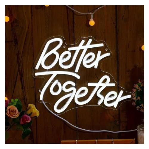 Lumières néon décoratives Better Together pour célébrer votre union
