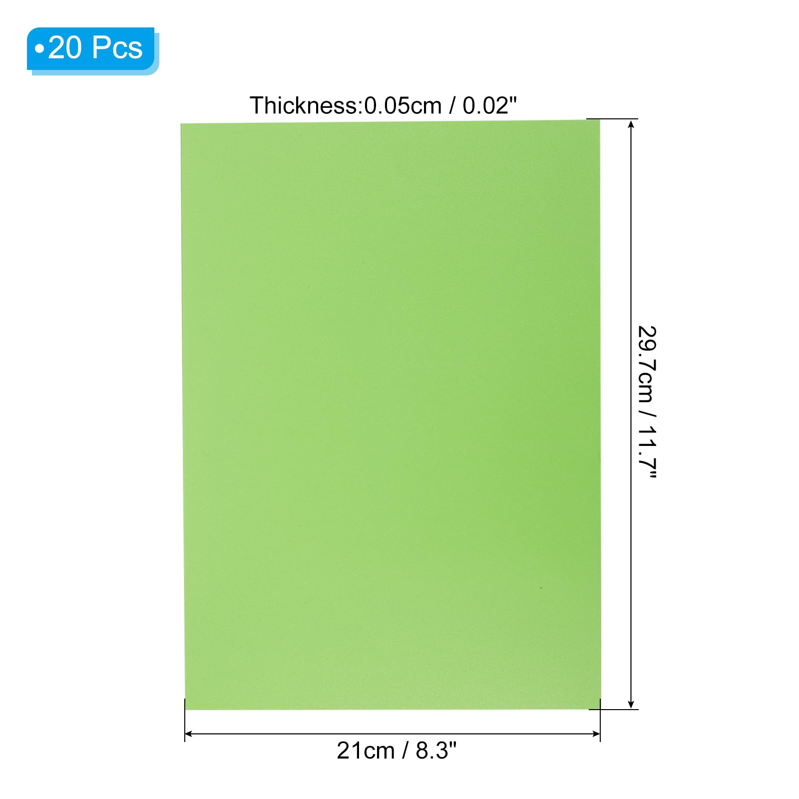 PATIKIL 20 Mil Clear PVC Binding Covers, 20 Pcs Front View Protector Un-Punched A4 Letter Size for Presentation Report, Paper - Image 2