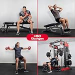 Sportstech Hantelbank BRT700 für Zuhause, 21in1 Schrägbank & Flachbank mit Bankdrücken, 360 kg Belastung, Rückentrainer, bench press, Krafttraining, Ganzkörper, Home Gym, Multifunktionsbank – Bild 3
