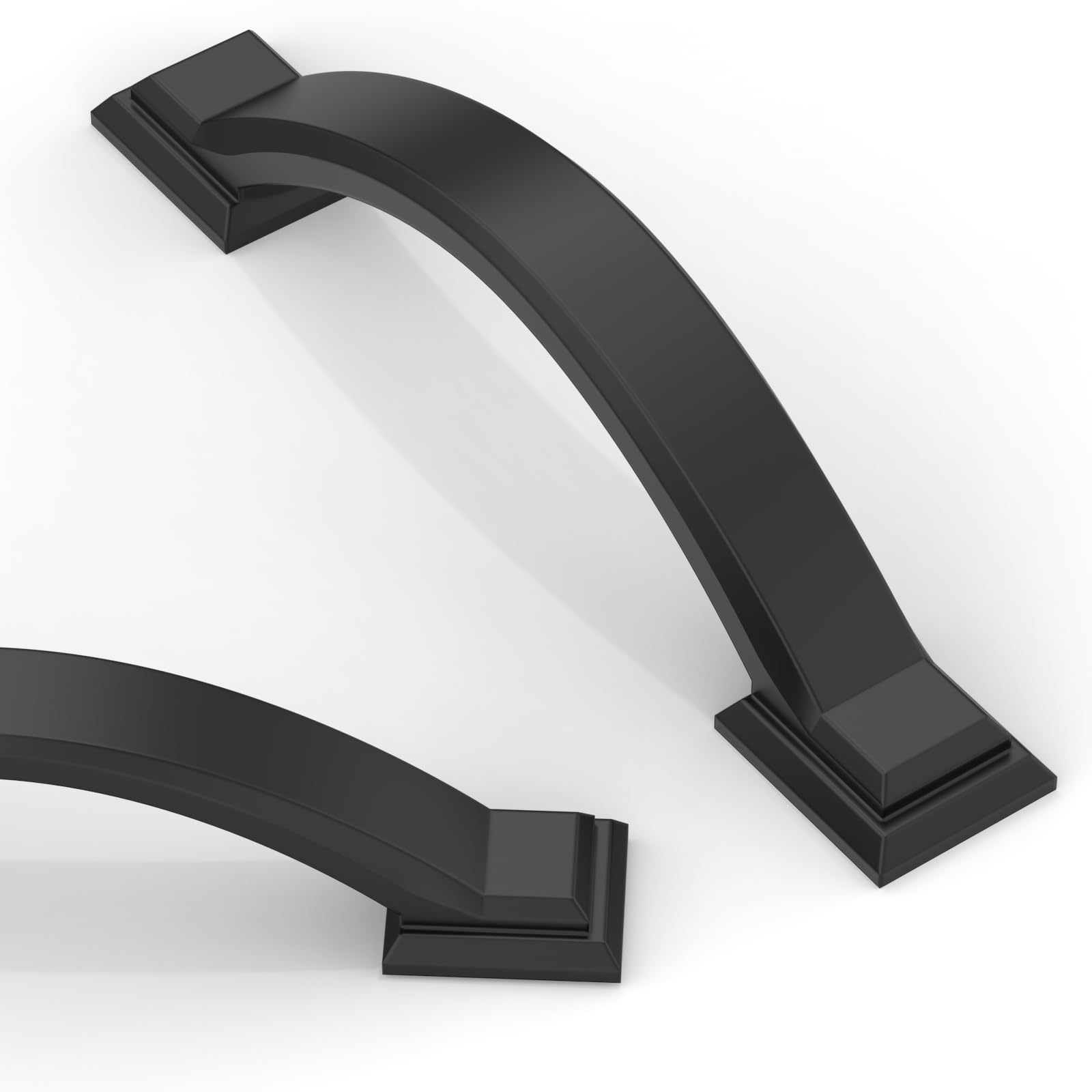 Asimerdeco 10 Pack Matte Black Cabinet Pulls 3 Inch(76mm) Kitchen Cabinet Handles Solid Zinc Alloy Cabinet Hardware Drawer Pulls