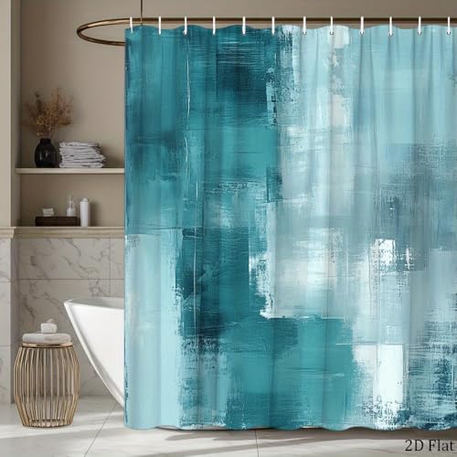 Rideau de douche abstrait moderne de qualité supérieure au toucher texture unique