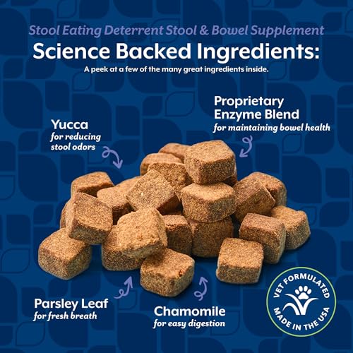 Image of NaturVet - Coprophagia Stool Eating Deterrent - Deters Dogs from Consuming Stool - No Poop Eating for Dogs - Enhanced with Breath Aid Freshener, Enzymes & Probiotics - 130 Soft Chews (Pack of 2)