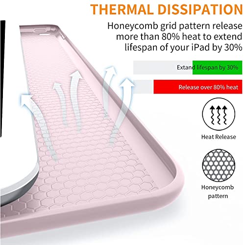 Image of DuraSafe Cases for iPad 7th Gen 10.2 inch 2019 Silicone Case A2197 A2200 A2198 MW762HN /A MW742HN /A MW752HN /A MW792HN /A MW772HN /A MW782HN /A MW6Y2HN /A MW6W2HN /A MW6X2HN /A MW722HN /A MW702HN /A MW712HN /A Pink