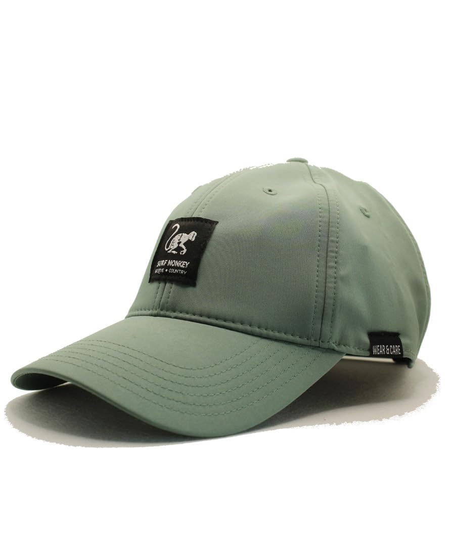 Surf Monkey Gorra Deportiva 100% reciclada - Talla única - Water-Resistant - UPF50