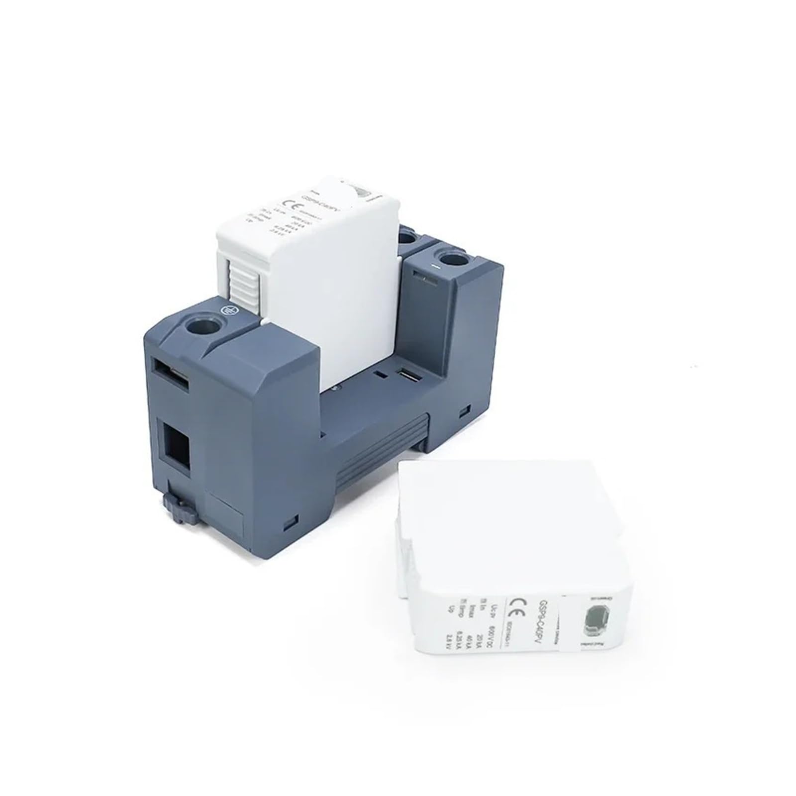 GSP9 Photovoltaic DC SPD 2P 600V 1000V 20KA~40KA Surge Protector Protective Device Lightning Protection Din Rail T1+T2(2P 600VDC)