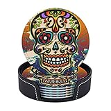 CADEAU PARFAIT - Choisissez le dessous de verre qui vous convient et profitez du temps de qualité avec votre famille et vos amis. Il peut être utilisé comme cadeau de pendaison de crémaillère ou comme cadeau parfait pour des amis à Noël, au Nouvel An, à la pendaison de crémaillère, à l'anniversaire, à la fête des mères et à la Saint-Valentin.