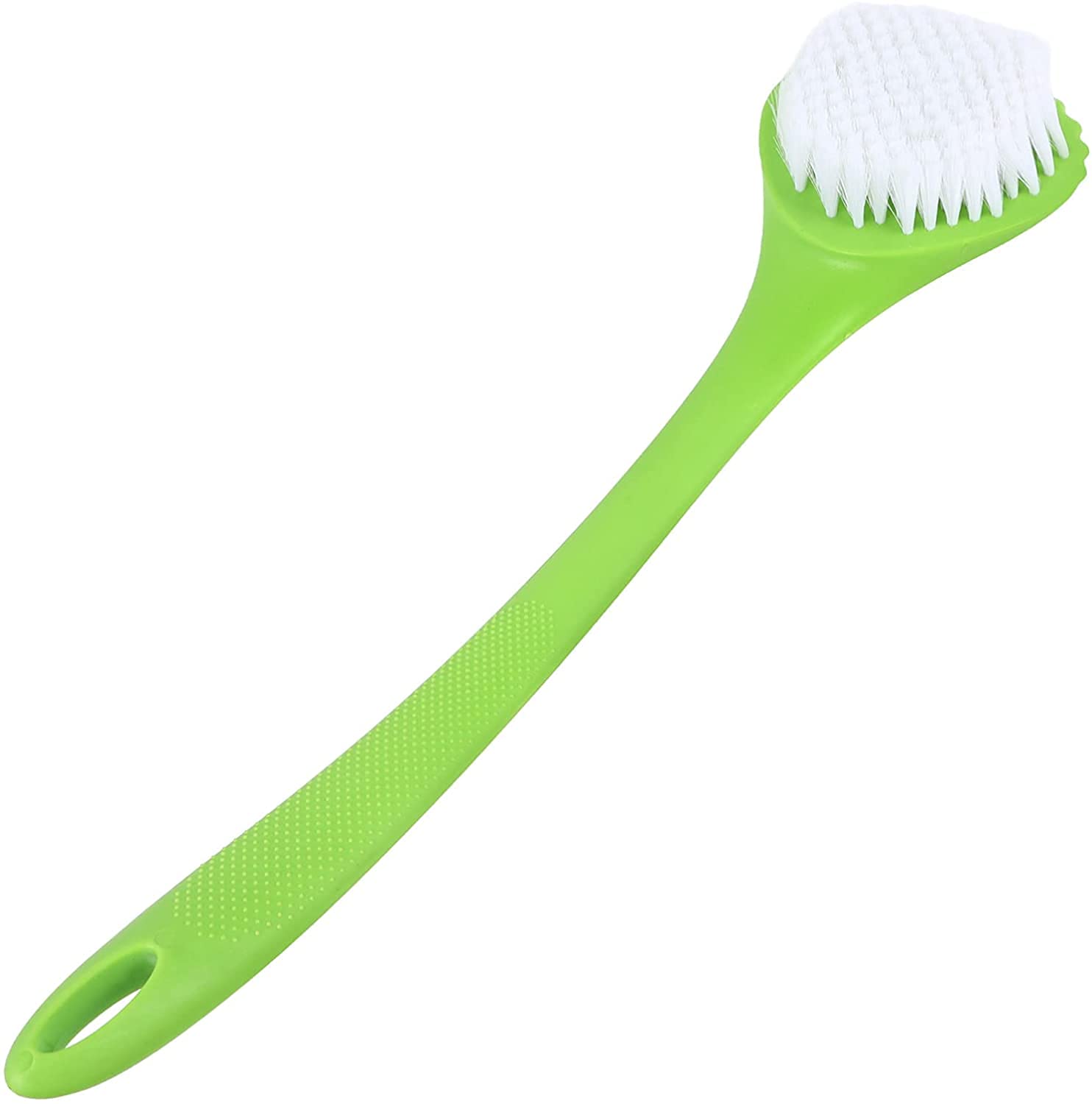 Cepillo Exfoliante, Mango Largo Depurador De Limpieza De Espalda De Baño Depurador De Limpieza De Espalda De Baño Cepillos De Baño Y Cuerpo (Color : Verde) (Verde)