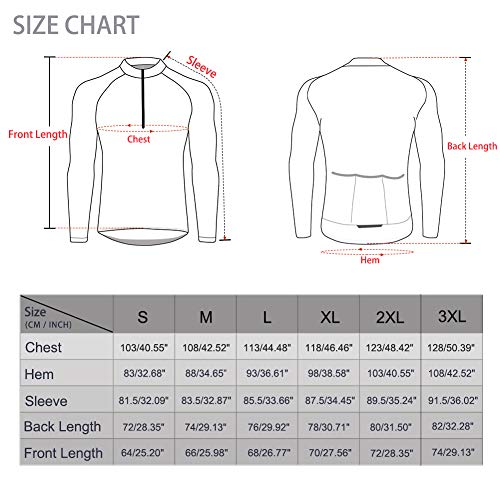 MEETWEE Herren Radtrikot, Fahrradtrikot Kurzarm & Langarm Fahrrad Shirt Fahrradbekleidung Radshirt für Männer, Atmungsaktive Cycling Jersey Schnell Trocknen Radsport Bekleidung - Image 8