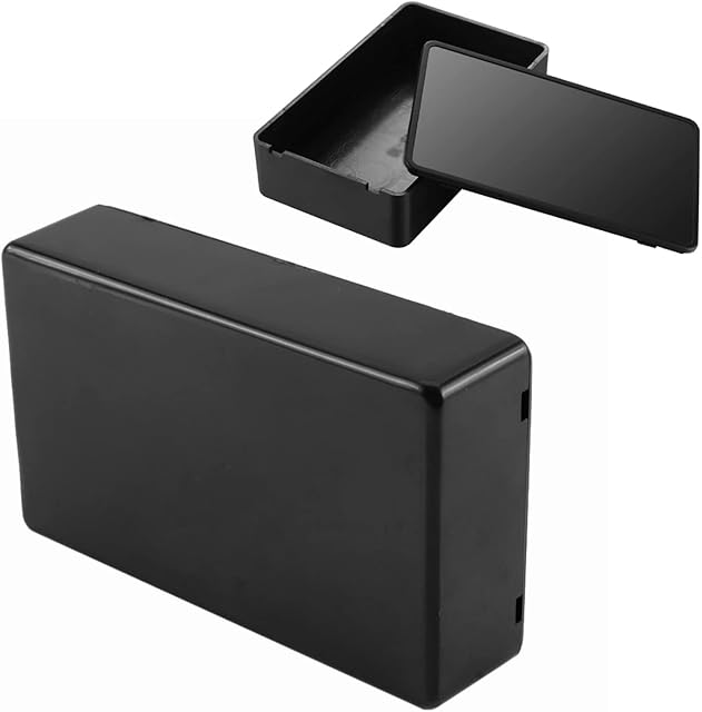 Waterproof Plastic Junction Box, Surface Mounted Junction Boxes Cover Project Electronic Enclosure Instrument Case Electric Project Case 100x60x25mm