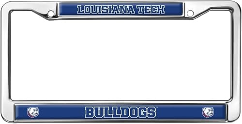 Louisiana Tech Bulldogs - Marco de metal para placa de matrícula estándar de tamaño completo disponible en Yaxa Colombia