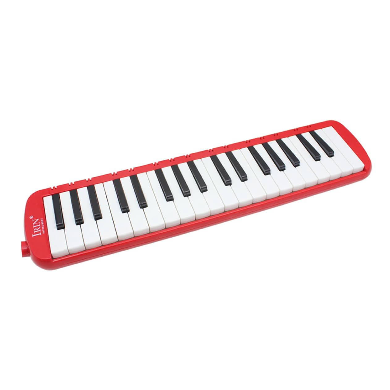 Melodica a 37 Tasti, Strumento Musicale con Custodia | Abs Rosso, Leggero e Facile da Riporre, con Borsa Inclusa per Trasporto Comodo