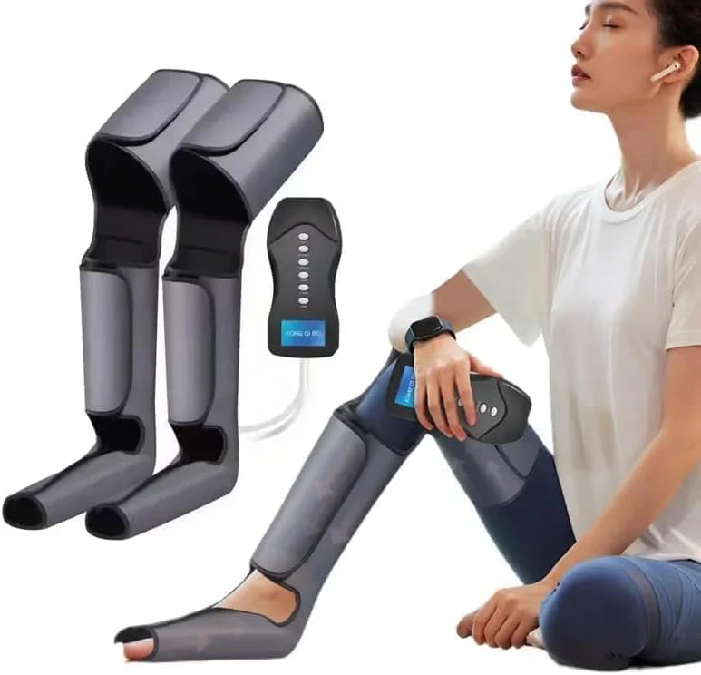 Accel Fit Machine Acufitness Full leg Air Compression Leg Massager with HEAT for Foot ...