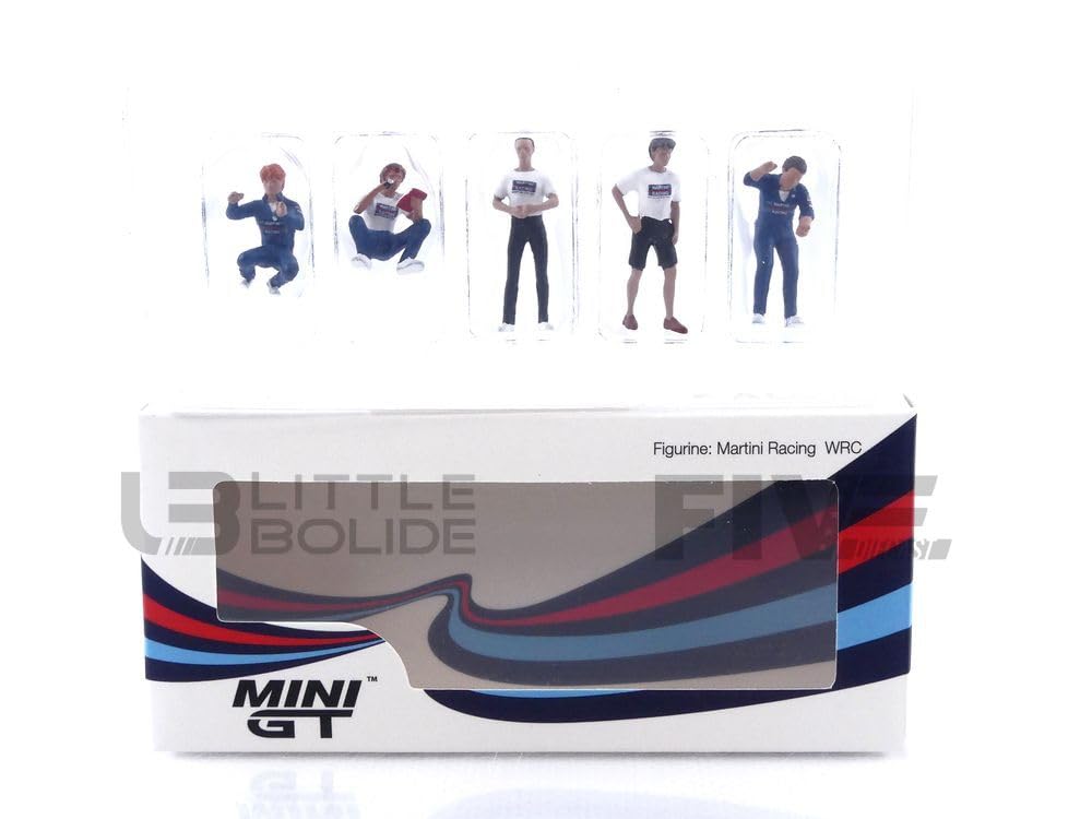 Truescale Miniatures Weiß / Blau / Schwarz Mini Gt 1/64 Figure Martini Racing Wrc