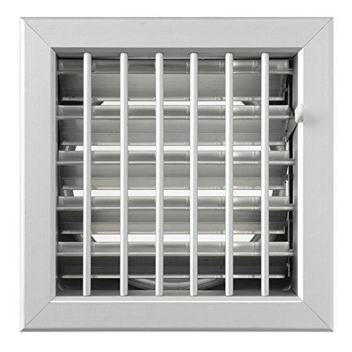 Grille encastrable pour cheminées de ventilation aluminium 180x180 mm gcsial - 3