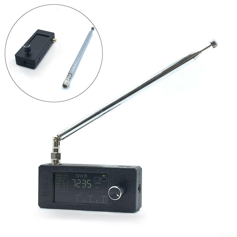 CWOQOCW SI4732 Tragbarer Weltempfänger - UKW/MW/KW Radio Mit Schleifenantenne